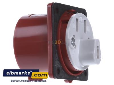 View on the right Mennekes 1408 Mounted CEE-plug 16A 5p 6h

