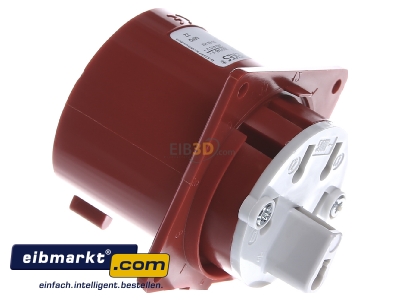 View on the right Mennekes 1409 Mounted CEE-plug 32A 5p 6h
