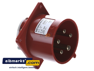 Ansicht oben links Mennekes 1409 Anbaustecker TA 32A,5p,6h,400V,IP44 