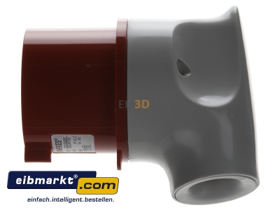 View up front CEE plug 32A 5p 6h 400 V (50+60 Hz) red 3266 Mennekes 3266
