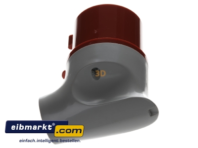 Ansicht oben rechts Winkelstecker 32A,5p,6h,400V,IP44 3266 Mennekes 3266