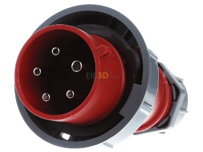 Frontansicht Mennekes 21363 Stecker AM-TOP HW/VN 32A,5p,6h,400V,IP67 