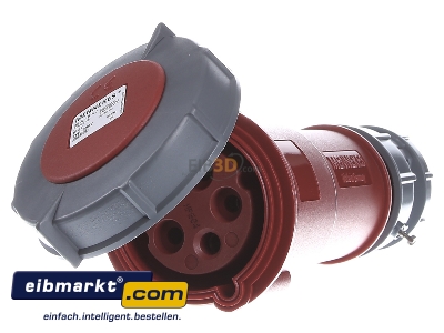 Frontansicht Mennekes 3907 Kupplung PowerTOP 32A,5p,6h,400V,IP67 
