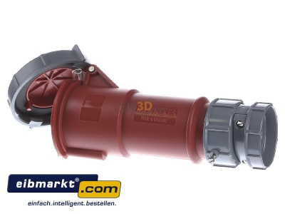 Ansicht rechts Mennekes 3907 Kupplung PowerTOP 32A,5p,6h,400V,IP67 
