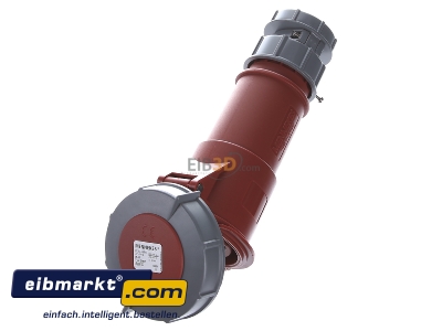 Ansicht oben vorne Mennekes 3907 Kupplung PowerTOP 32A,5p,6h,400V,IP67 