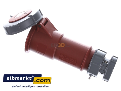 Ansicht oben rechts Mennekes 3907 Kupplung PowerTOP 32A,5p,6h,400V,IP67 
