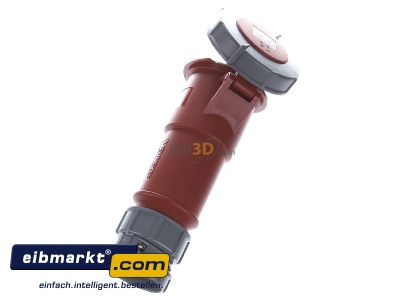Ansicht oben hinten Mennekes 3907 Kupplung PowerTOP 32A,5p,6h,400V,IP67 