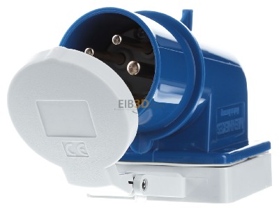 Frontansicht Mennekes 411 Aufbaustecker 32A,5p,9h,230V,IP44 