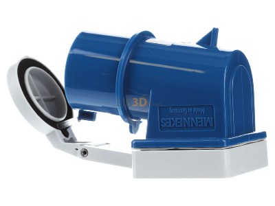 Ansicht rechts Mennekes 411 Aufbaustecker 32A,5p,9h,230V,IP44 
