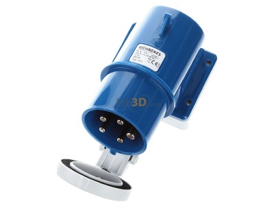 Ansicht oben vorne Mennekes 411 Aufbaustecker 32A,5p,9h,230V,IP44 