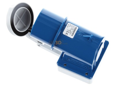 Ansicht oben rechts Mennekes 411 Aufbaustecker 32A,5p,9h,230V,IP44 