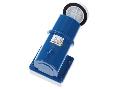 Ansicht oben hinten Mennekes 411 Aufbaustecker 32A,5p,9h,230V,IP44 