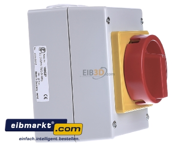 Ansicht links Elektra Tailfingen S1 013/HS-T8/2-D-MRG Haupt-Not-Aus-Schalter 