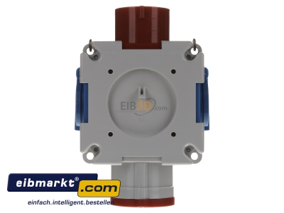 Back view CEE-Socket combination hangable IP44 54580 Bals Elektrotech. 54580
