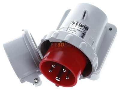 Ansicht oben vorne Bals 2495 Wand-Ger�testecker 16A 5p 400V 6h IP67 