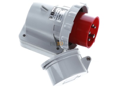 Ansicht oben links Bals 2495 Wand-Ger�testecker 16A 5p 400V 6h IP67 