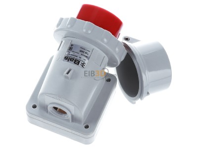 Ansicht oben hinten Bals 2495 Wand-Ger�testecker 16A 5p 400V 6h IP67 