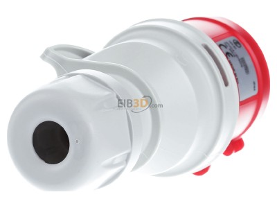 Back view Elektra CT 516/ 6H #50516 CEE plug 16A 5p 6h 400 V (50+60 Hz) red CT 516/ 6H 50516
