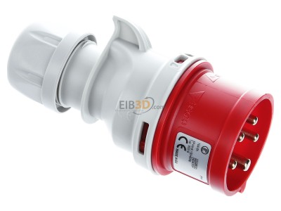 View top left Elektra CT 516/ 6H #50516 CEE plug 16A 5p 6h 400 V (50+60 Hz) red CT 516/ 6H 50516
