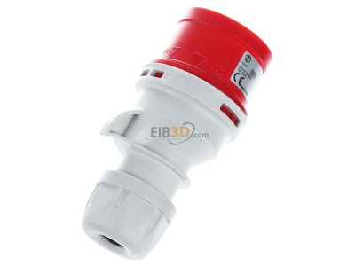 Top rear view Elektra CT 516/ 6H #50516 CEE plug 16A 5p 6h 400 V (50+60 Hz) red CT 516/ 6H 50516
