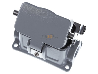 Top rear view Weidmller HDC 10B SDLU 1M20G Socket case for industry connector 
