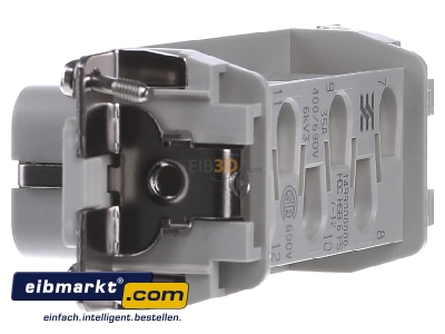 View on the right Weidmller HDC HSB 6 FS 7-12 Bus insert for connector 6p
