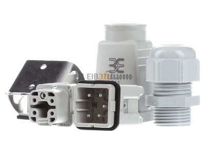 Front view Weidmller HDC-KIT-HA 04.401 M Special insert for connector 4p 
