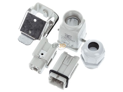 View up front Weidmller HDC-KIT-HA 04.401 M Special insert for connector 4p 
