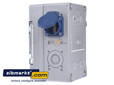 View on the right Spelsberg STV 502-S CEE-Socket combination wall mount IP44
