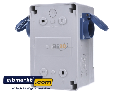 Back view Spelsberg STV 502-S CEE-Socket combination wall mount IP44
