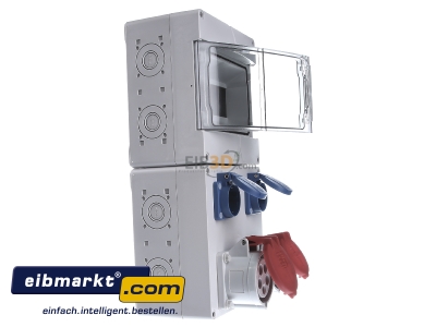 View on the left Spelsberg STV 922-S CEE-Socket combination wall mount IP44 
