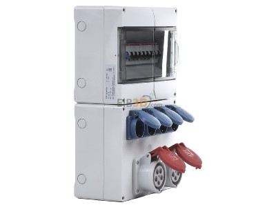 View on the left Spelsberg STV 1224-K16 CEE-Socket combination wall mount IP44 
