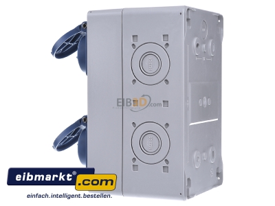 View on the right Spelsberg STG 004 CEE-Socket combination wall mount IP44
