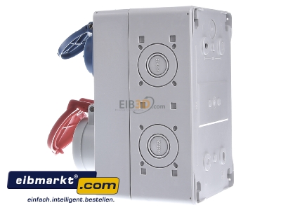 View on the right Spelsberg STG 012 CEE-Socket combination wall mount IP44 
