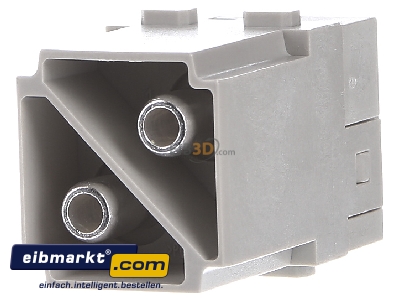 Back view Harting 09140022653 Pin insert for connector 2p
