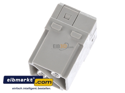 Top rear view Harting 09140022653 Pin insert for connector 2p
