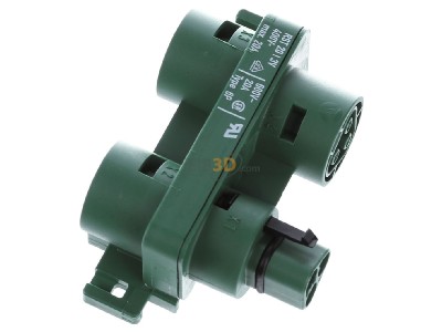 Ansicht oben rechts Wieland RST20I3V 3P1 FVHGN02 Verteilerblock 3p,250V/400V,gn 