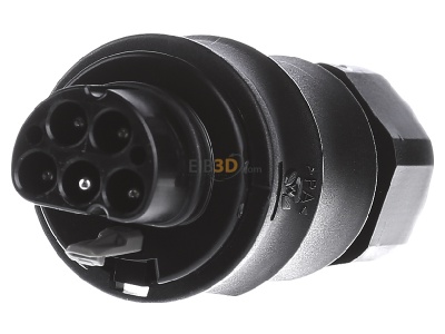 Front view Wieland RST20I5S S1 ZR2V SW Connector plug-in installation 5x4mm 
