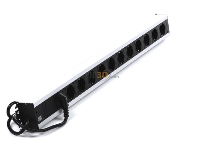 Ansicht oben links Bachmann 300.002 Handwerkerleiste 12fach ohne Schalter,2m Zul 