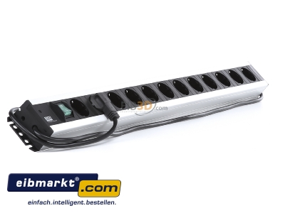 Ansicht links Bachmann 300.005 Handwerkerleiste_12fach mit Schalter,2m Zul. 