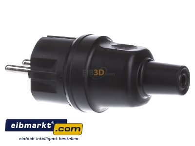 Ansicht rechts Bachmann 919.179 Vollgummi-Konturenstecker 2-pol. sw 