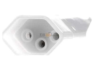 Front view Bachmann 912.274 Schuko coupler plastic white 
