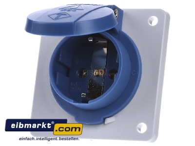 Front view Mennekes 11031F Equipment mounted socket outlet (SCHUKO)
