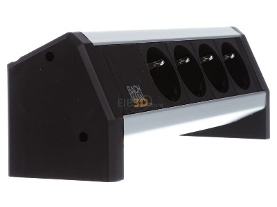 Ansicht links Bachmann 902.0049 Steckdosenleiste 4xSchuko 