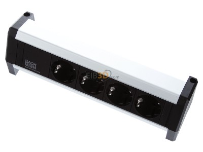 Ansicht oben vorne Bachmann 902.0049 Steckdosenleiste 4xSchuko 
