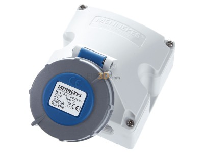 View up front Mennekes 9500 Wall-mounted CEE-socket CEE-Socket 16A 
