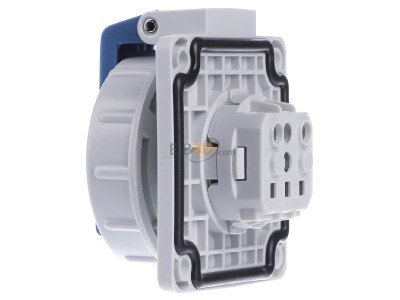 Ansicht rechts Mennekes 17002 Schuko-Anbau-Steckdose 16A2p+E 230V IP68 BL 