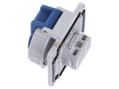 Ansicht oben rechts Mennekes 17002 Schuko-Anbau-Steckdose 16A2p+E 230V IP68 BL 