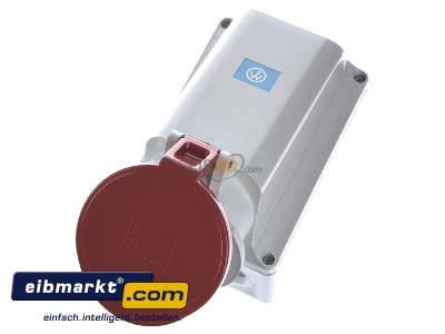 Ansicht oben vorne Walther Werke 161 Wandsteckdose 63A 5p. 400V 6h IP44 