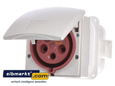 Frontansicht Walther Werke 436 Wandsteckdose 32A 5p. 400V 6h IP44 